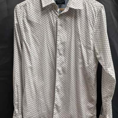 Ted Baker Mens Size 3 Black & White Shirt