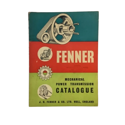 Vintage Fenner Mechanical Power Transmission Catalogue Book