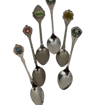 Vintage Souvenir Spoons 6 Pieces 