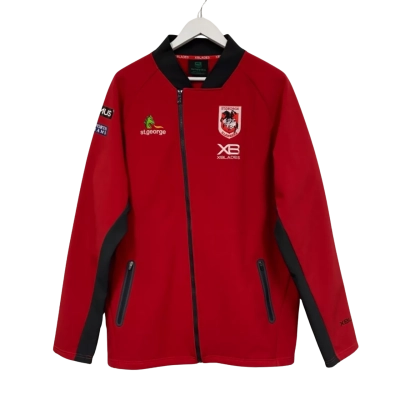 NRL Mens St George Illawarra Dragons Track/Media Jacket - Size XXXL Black  / Green / Red / White 
