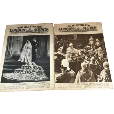Vintage The Illustrated London News Papers x 2 as pictured