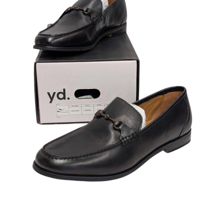 Yd. Mens Black Bosta Leather Loafers