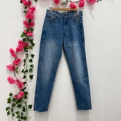 Ziggy Denim Womens High Rise Taper Jeans Size 24” Blue 