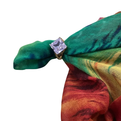 Edco Womens Solitaire Costume  Ring 