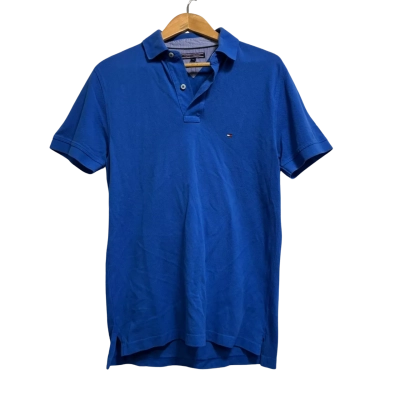 Tommy Hilfiger, Mens, Size M, blue collared shirt
