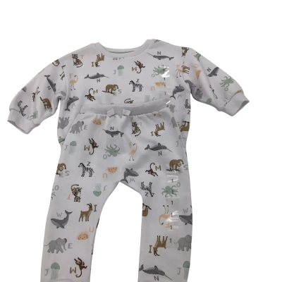 BNWT Kids Sweat Top and Pants Animals Multicoloured / White (Baby)