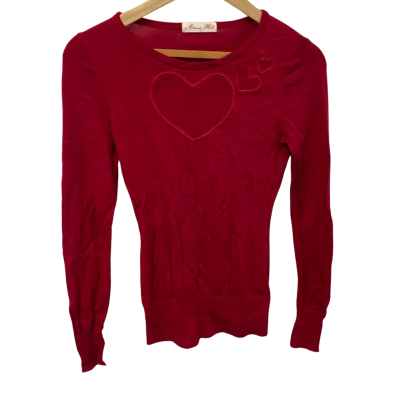 Alannah Hill Womens  Size 10 Cardigan Red 