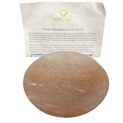 Himalayan Salt Plate for Cooking - Includes 2 Recipes 