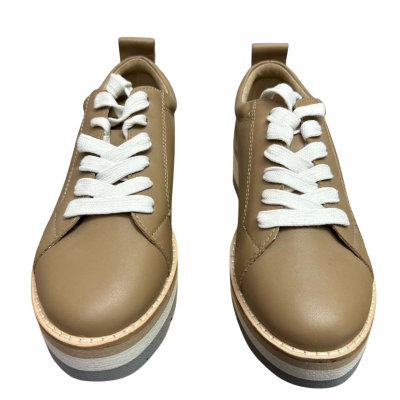 New With Tags Wittner Women's  Size 36 LINA Warm Taupe Nappa Leather Flat Platforms Brogues Brown 