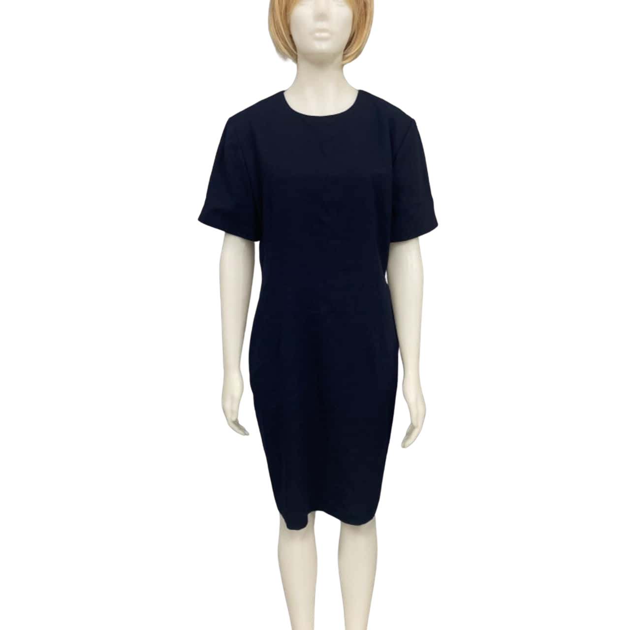 Anthea Crawford Formal Navy Blue Wool Dress Size 16
