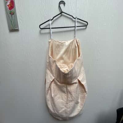  Womens  Size 16 Babydoll Dress Champagne 