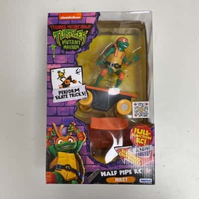 Nickelodeon Turtles Mutant Mayhem Skateboard Controller Half Pipe Mikey 