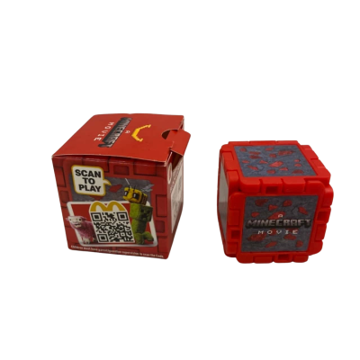Minecraft Movie- Redstone Block and Creeper