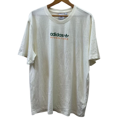 Adidas Mens Size XL Cream T-Shirt