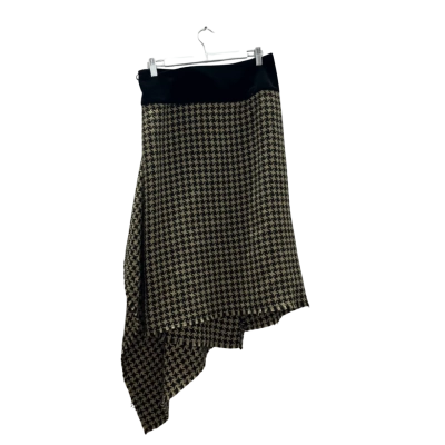  vintage Australian design Womens  Size 8 A-Line Skirt Brown / Cream / Striped 