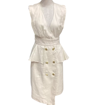 AJE Womens  Size 10 Sleeveless Dress  Beige 