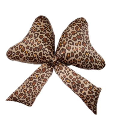 Truly Lou Leopard Bow pillow 