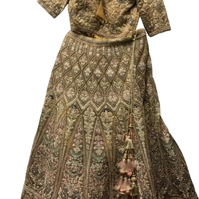  Womens  Size S Bridal Dress Gold / Maroon / Multicoloured / Pink  