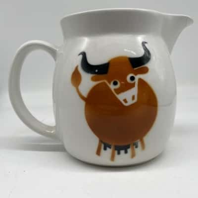 Vintage Retro Arabia Finland Heluna Ceramic Milk Jug
