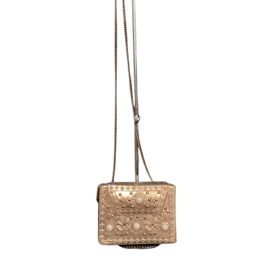  From St Xavier Pressed Metal Evening Bag Rose Gold 