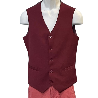BOSS Mens Size M/S Vest Maroon