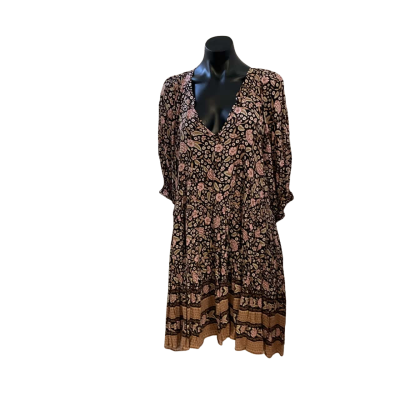 Jaase Womens  Size 18 Babydoll Dress Black  / Floral 