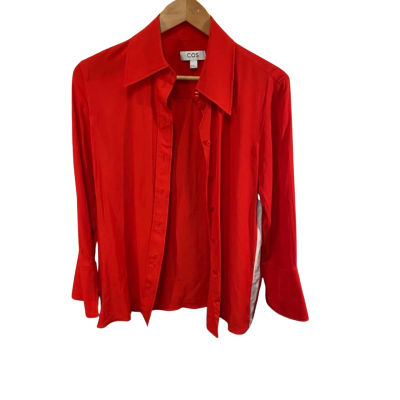 COS Unisex  Size 36 Business Shirt Red 