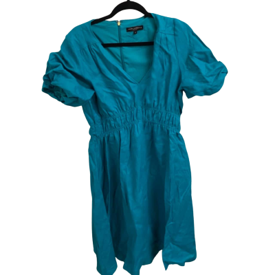 NEW David Lawrence Womens  Size 12 Midi Dress Teal 