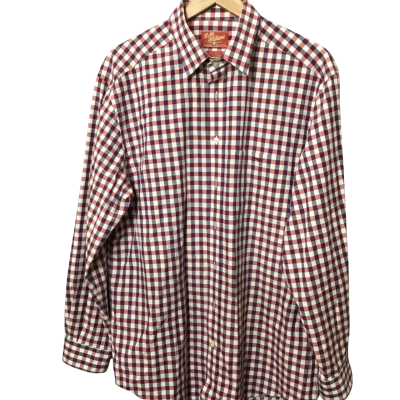 R.M. Williams Mens  Size L Blue / Checked / Red / White long sleeve 