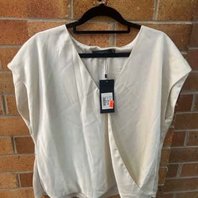 Portmans Womens  Size 12 Cream Blouse 