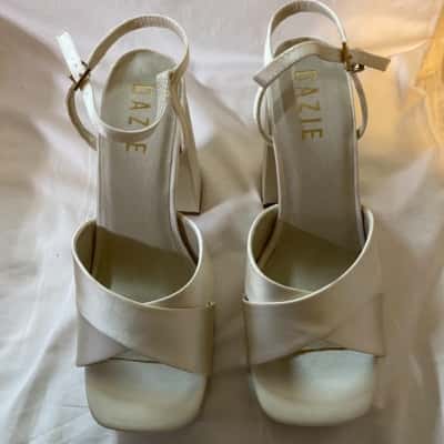 Dazie Womens Heeled Sandal Size 10 Champagne 