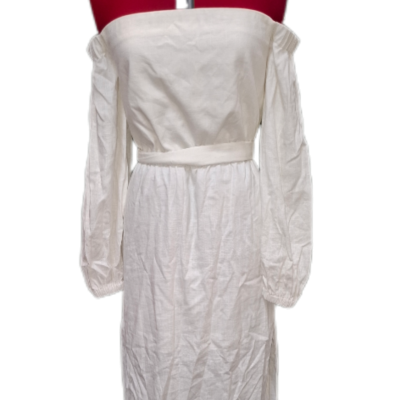Finders Womens  Size L Off The Shoulder Dress White 