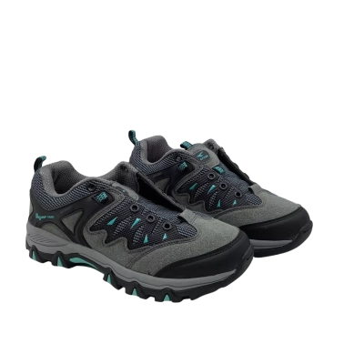 BNWT  Sfida Womens Size US7 Trainers Black  / Grey / Turquoise NO laces (CAB)