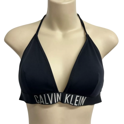 Calvin Klein Womens Size L Black Bikini Top  