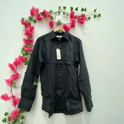 Uniqlo Mens Size M Long Sleeve Shirt Black  