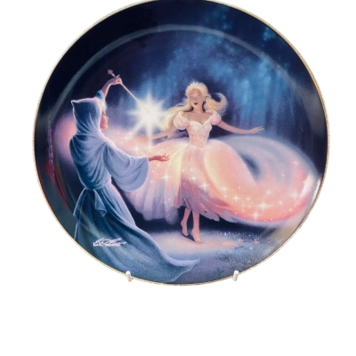 1990 fairy godmothers magic limited edition plate