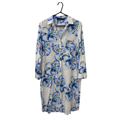 Zara Womens  Size M Shirt Dress Floral 