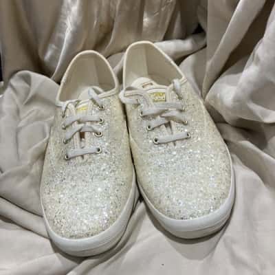 Keds Champion Glitter Womens  Size 9 Sneakers Cream 