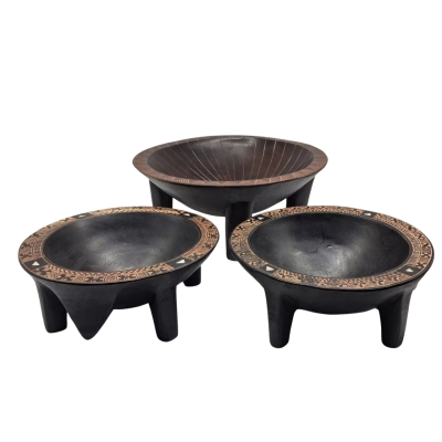 TRADITIONAL PACIFIC and ISLANDER  TONOA BOWLS IN FIJI  SAMOA AND TONGA