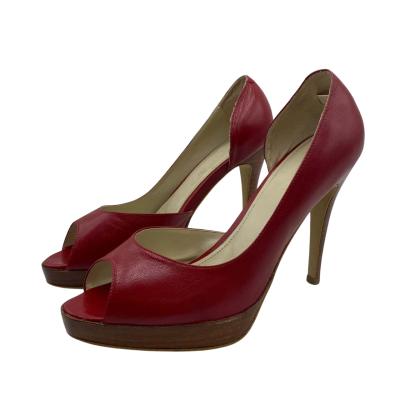 Sportsgirl Womens  Size 7 Heels Red NWOT 