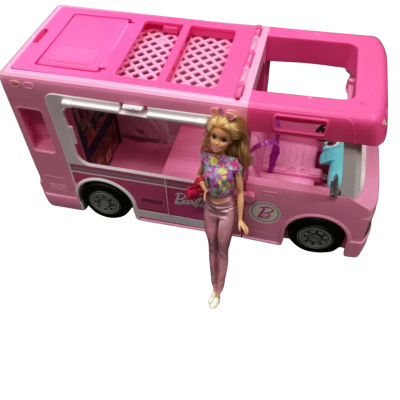 Barbie Camper and Barbie Doll as pictured