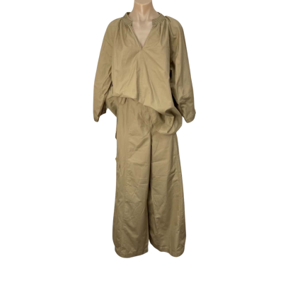 Commonry Womens Size 14 / 16 Beige Top + Pants Set