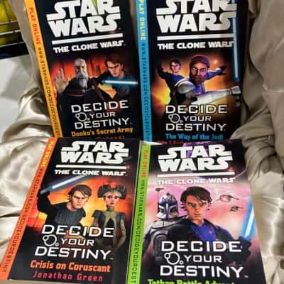 Star Wars The Clone Wars Decide your Destiny Sue Behrent/Jonathon Green x4