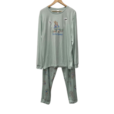 Peter Rabbit Mens  PJ’s Set Size XL Green 