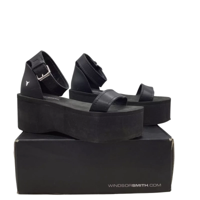 Windsor Smith Womens Size 9 Black Platforms Sandals