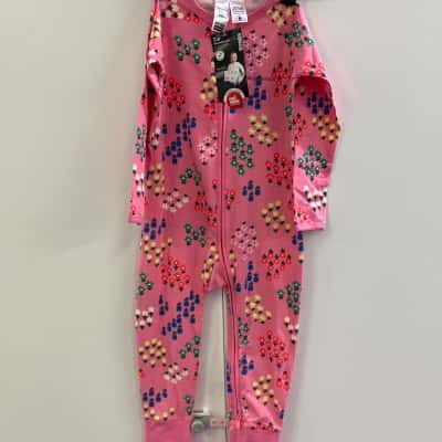 Bonds Baby Kids  Size 3 Floral / Pink  wondersuit 