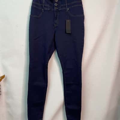 Chic Denim Womens  Size 14 Regular Fit Jeans Blue 
