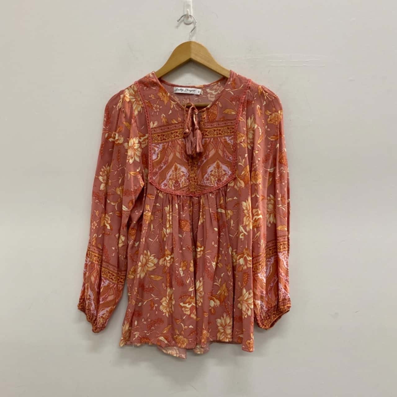 Salty Bright Womens Size 12 Long Sleeve Floral / Multicoloured
