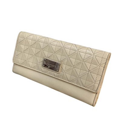 Oroton Womens Leather Wallet Cream 