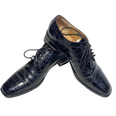 Midas Alligator Style Leather Oxfords Size 39